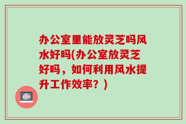 办公室里能放灵芝吗风水好吗(办公室放灵芝好吗，如何利用风水提升工作效率？)