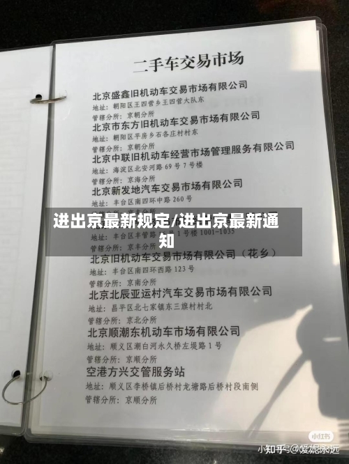 进出京最新规定/进出京最新通知-第2张图片