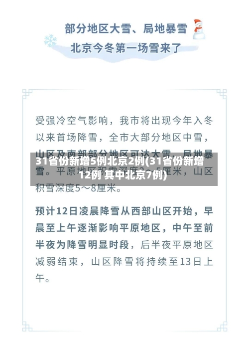 31省份新增5例北京2例(31省份新增12例 其中北京7例)
