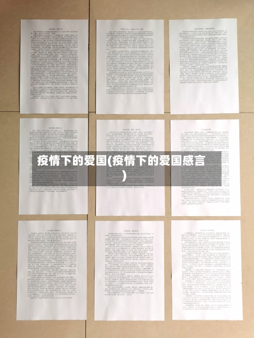 疫情下的爱国(疫情下的爱国感言)-第3张图片