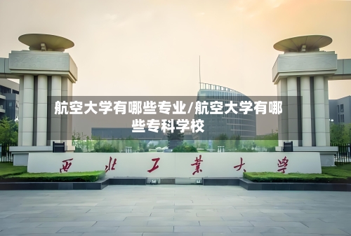 航空大学有哪些专业/航空大学有哪些专科学校-第2张图片