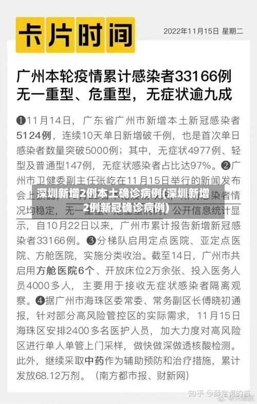 深圳新增2例本土确诊病例(深圳新增2例新冠确诊病例)