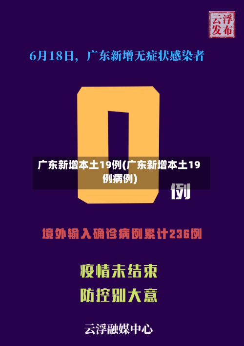 广东新增本土19例(广东新增本土19例病例)