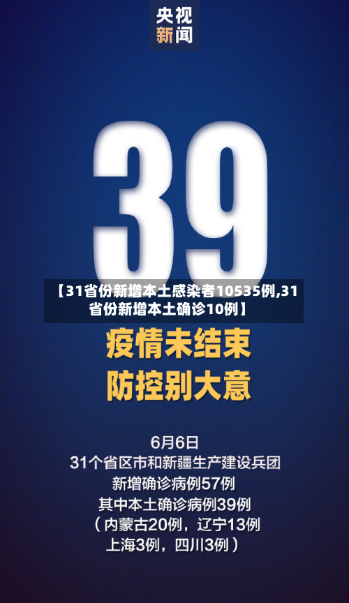 【31省份新增本土感染者10535例,31省份新增本土确诊10例】