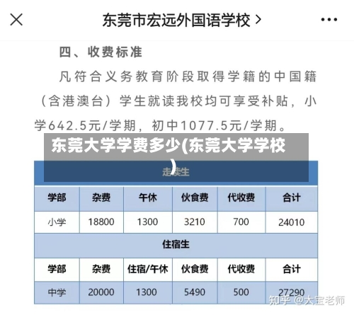 东莞大学学费多少(东莞大学学校)-第2张图片