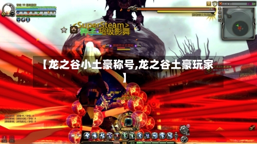 【龙之谷小土豪称号,龙之谷土豪玩家】