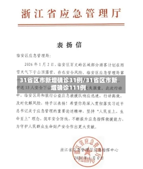 31省区市新增确诊31例/31省区市新增确诊111例-第3张图片