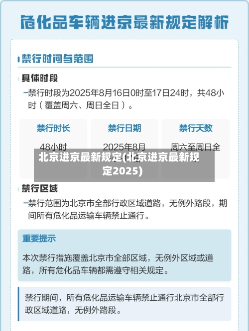 北京进京最新规定(北京进京最新规定2025)