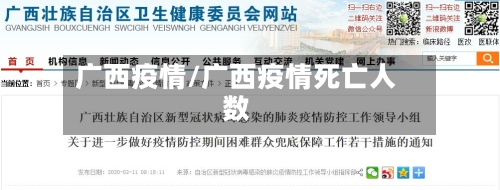 广西疫情/广西疫情死亡人数