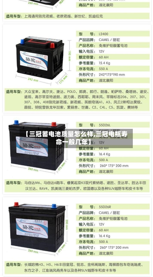 【三冠蓄电池质量怎么样,三冠电瓶寿命一般几年】-第3张图片