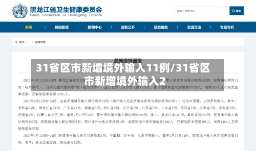 31省区市新增境外输入11例/31省区市新增境外输入2