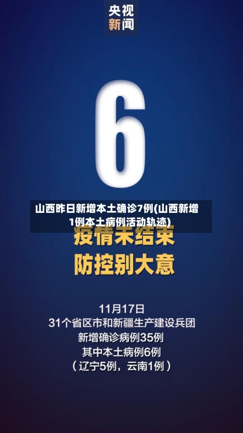 山西昨日新增本土确诊7例(山西新增1例本土病例活动轨迹)