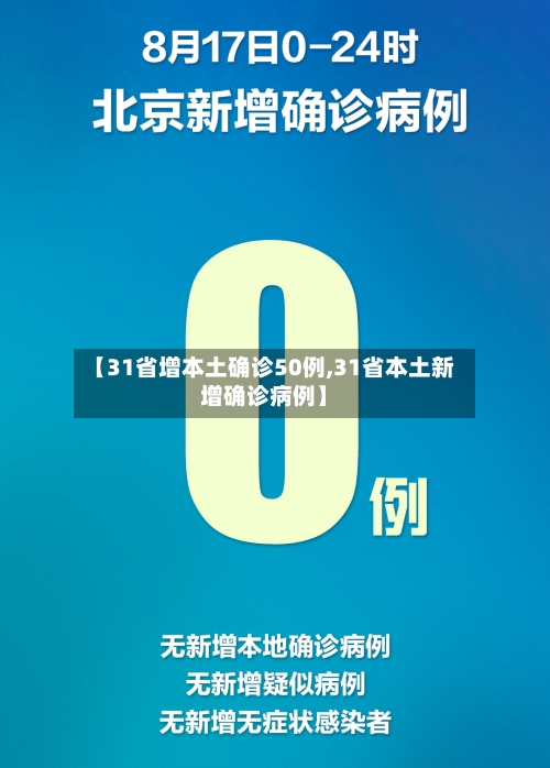 【31省增本土确诊50例,31省本土新增确诊病例】